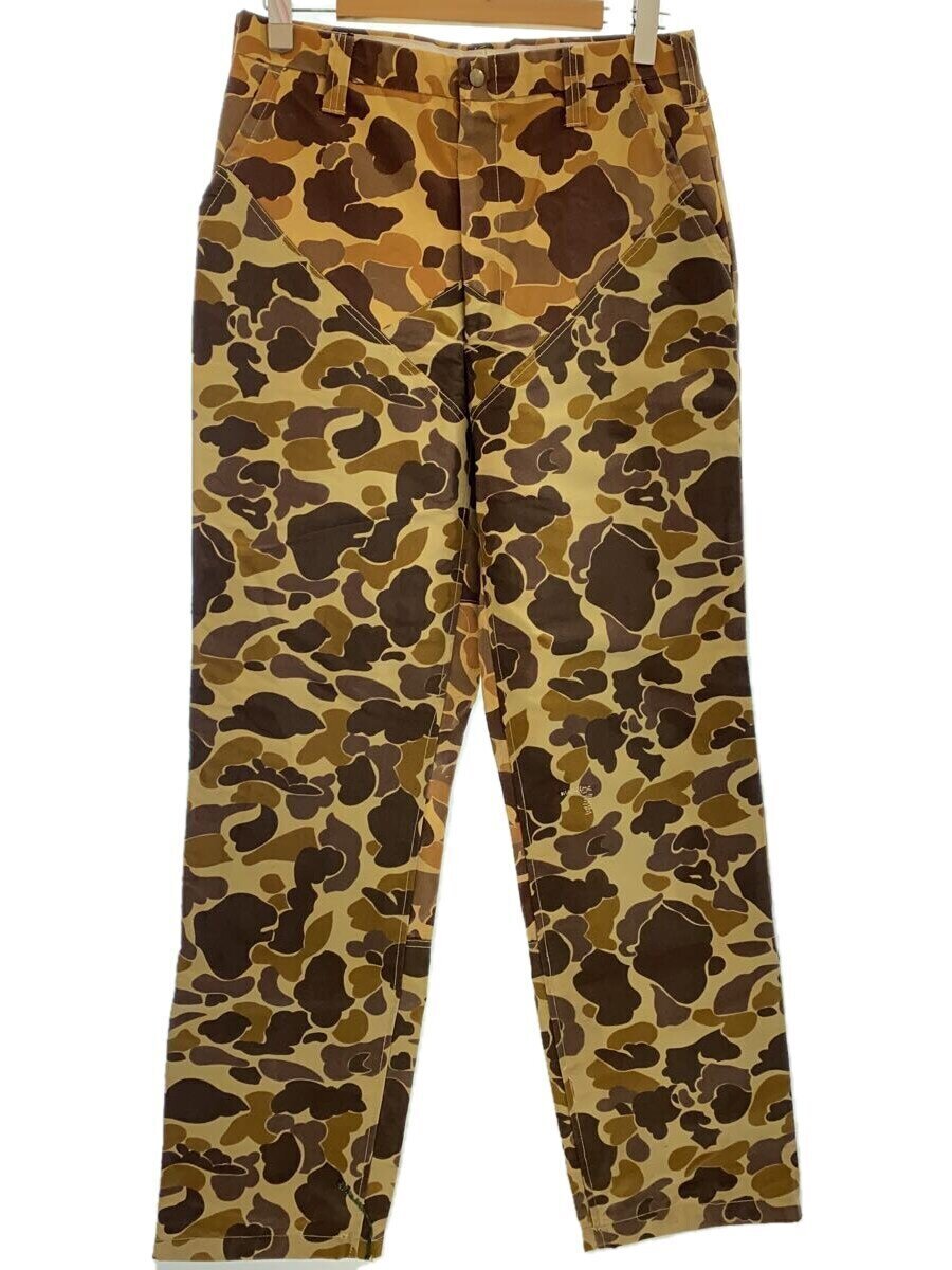 Gamehide◆70s-80s/ボトム/34/コットン/キャメル/ダックハンターカモ/カモフラ/リペア跡有//拍卖