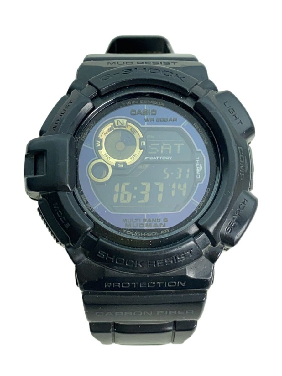 CASIO◆ソーラー腕時計・G-SHOCK/デジタル/ラバー/BLK/BLK拍卖