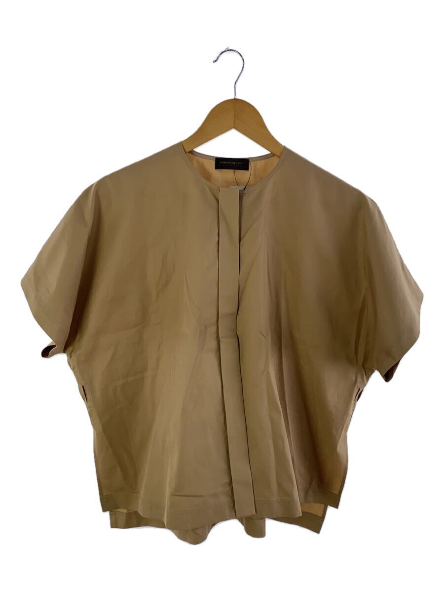 TOMORROWLAND collection◆コットンギャバジンクルーネックシャツ/半袖ブラウス/36/コットン/13-01-32-01356///拍卖