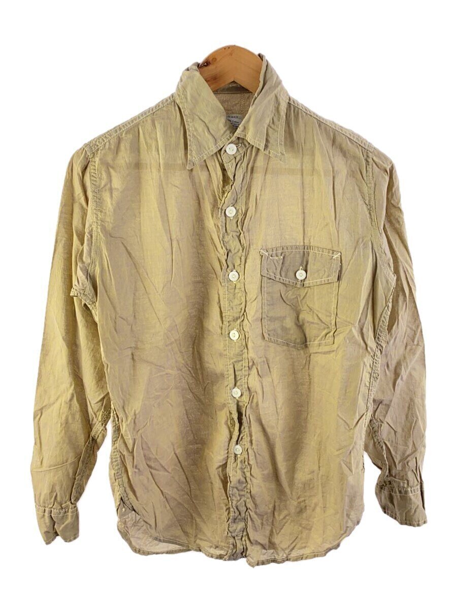 POST OVERALLS◆長袖シャツ/XS/コットン/BEG/無地//拍卖