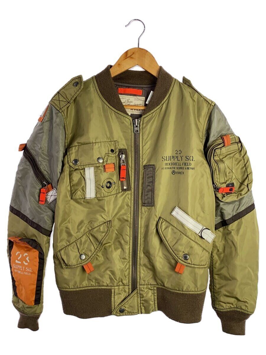 AVIREX◆フライトジャケット/M/ナイロン/GRN/6132043拍卖
