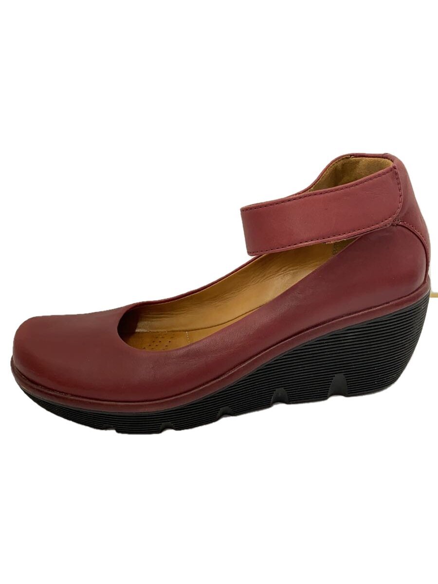 Clarks◆パンプス/24cm/BRD/レザー/261206084050拍卖