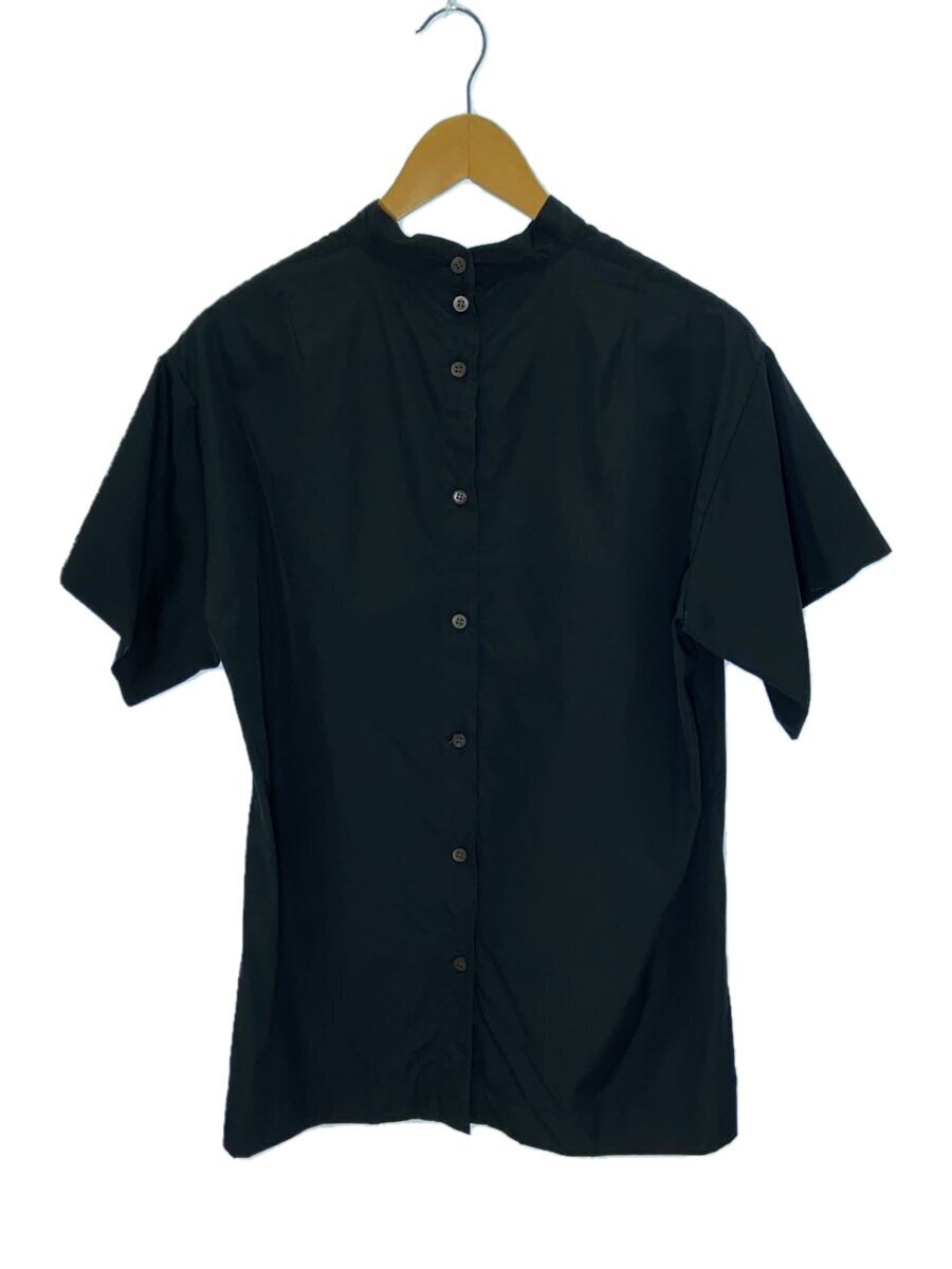 DRIES VAN NOTEN◆半袖ブラウス/36/コットン/ブラック/ドリスヴァンノッテン拍卖