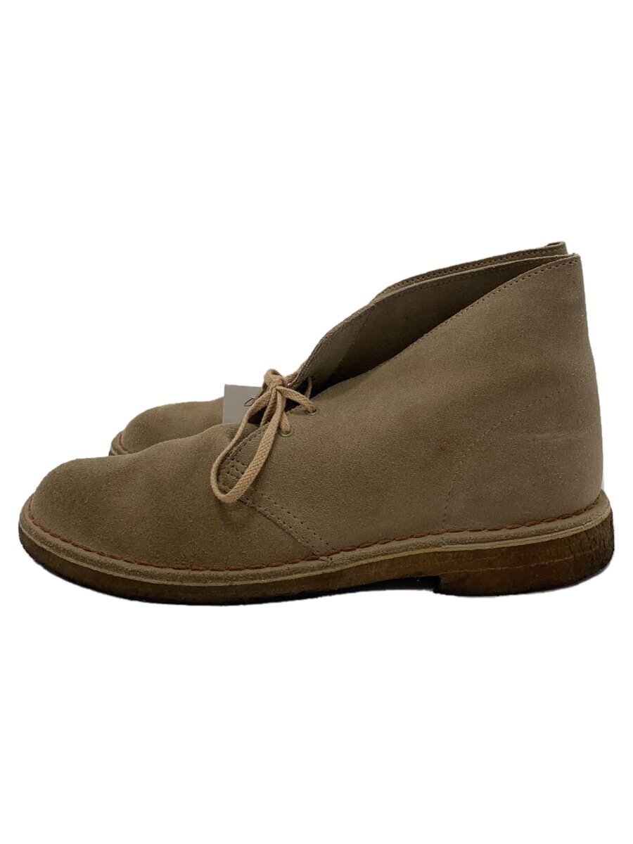 Clarks◆チャッカブーツ/UK9.5/BEG/スウェード拍卖