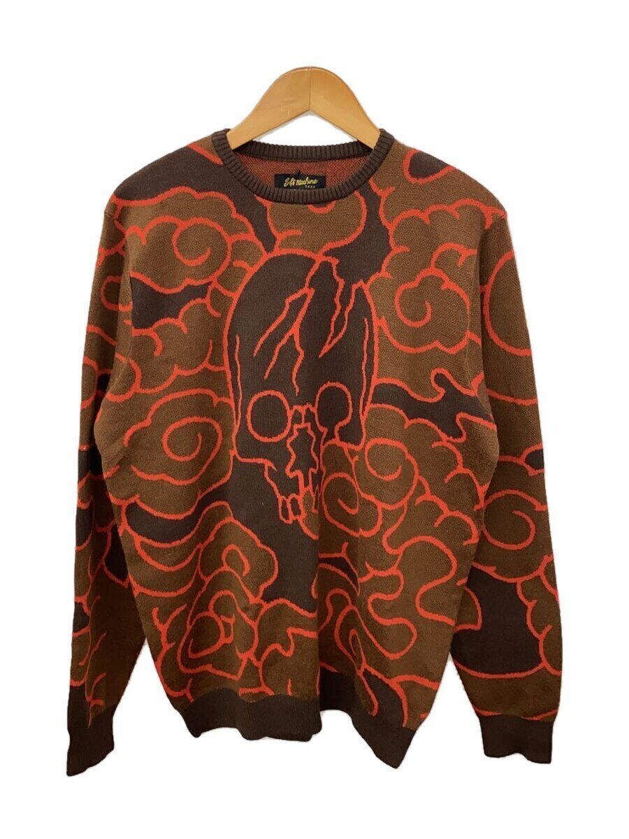 SOFT MACHINE◆ニット・セーター(厚手)/XL/アクリル/BRW/総柄/SM-20AW-012拍卖