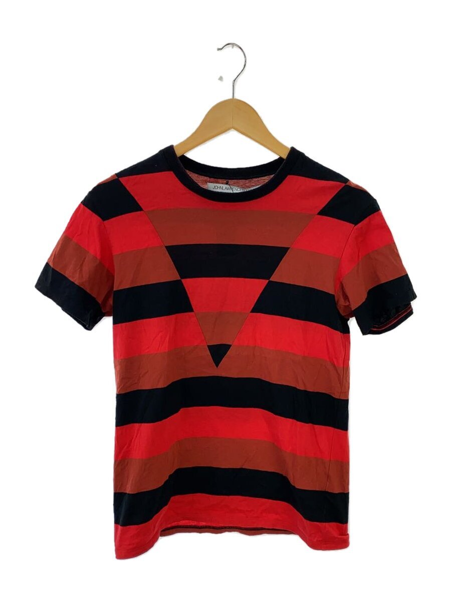 JOHN LAWRENCE SULLIVAN◆Tシャツ/S/コットン/レッド/ボーダー/5A00213-42/クルーネック/MADE IN JAPAN/メンズ//拍卖