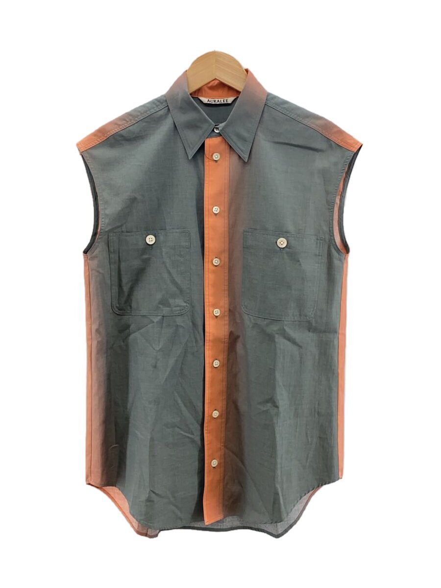 AURALEE◆ノースリーブシャツ/0/コットン/A20SS06GN拍卖