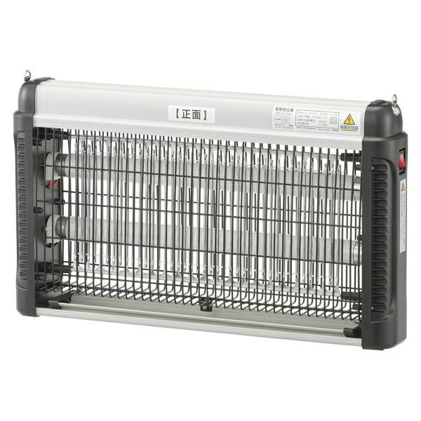 電撃殺虫器(使用誘虫灯FL10BL×2本/電源スイッチ付/屋内専用/コード1.8m/吊り下げ設置)OBK-GH120B オーム電機拍卖