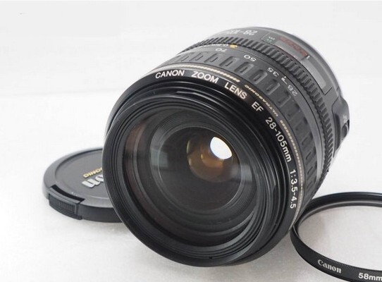 極上美品★完動品★ CANON キヤノンAF EF 28-105mm F3.5-4.5 USM 前キャップ、フィルター付拍卖