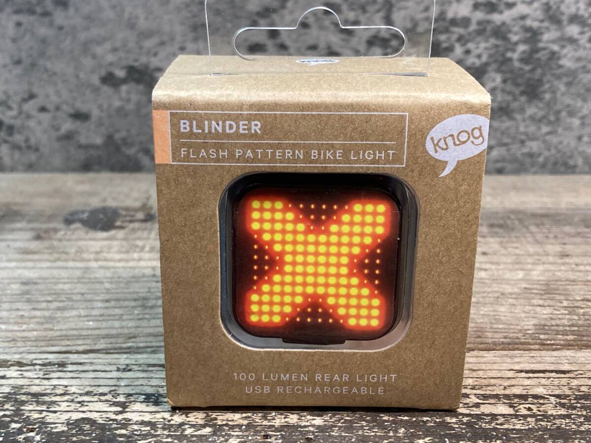 IR304 ノグ knog BLINDER FLASH PATTERN BIKE LIGHT SWUARE テールライト拍卖