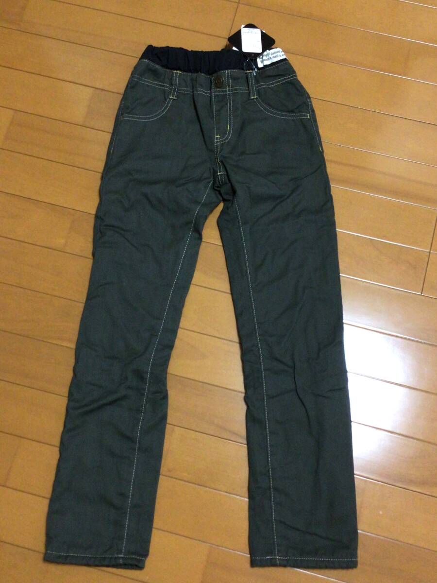 新品 未使用 タグ付き 2枚重ね あったかパンツ ズボン 暖パン 140cm ★★拍卖