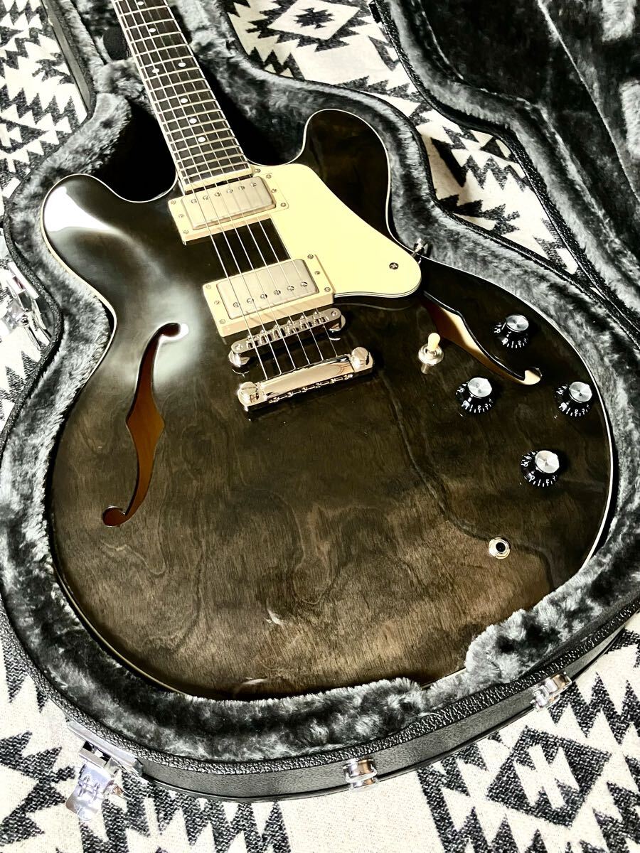 Seventy Seven Guitars EXRUBATO STD JT CBK セミアコ コールブラック 炭黒 限定カラー ギター 極美品拍卖