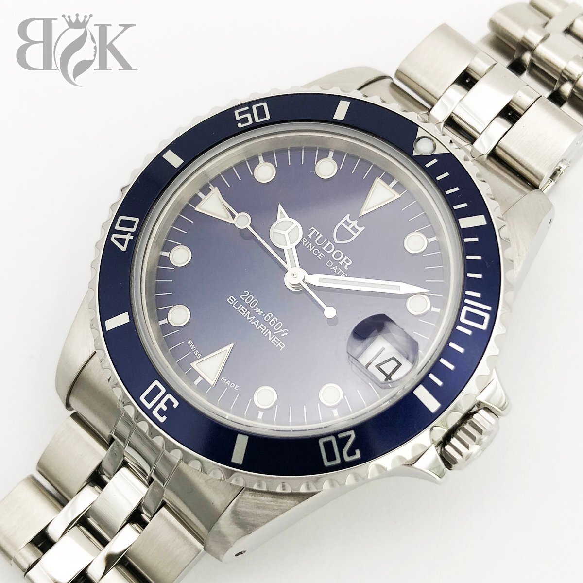 チューダー 75190 サブマリーナ 青文字盤 青ベゼル 腕時計 オートマ 自動巻き TUDOR ♭ ∞拍卖