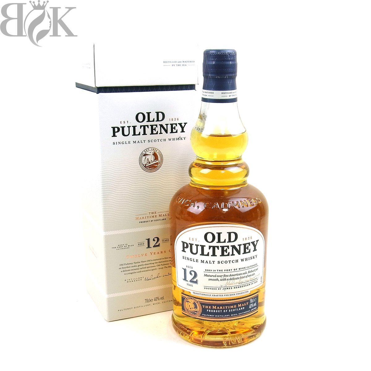 オールドプルトニー 12年 シングルモルト スコッチウイスキー 700ml 40% 洋酒 古酒 未開栓 箱付き OLD PULTENEY 〓拍卖