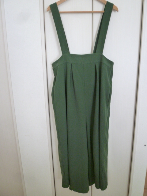 studioCLIP/スタジオクリップ◇深緑起毛ハイウエストオールインワンサロペットパンツF/グリーン◇SKP727拍卖