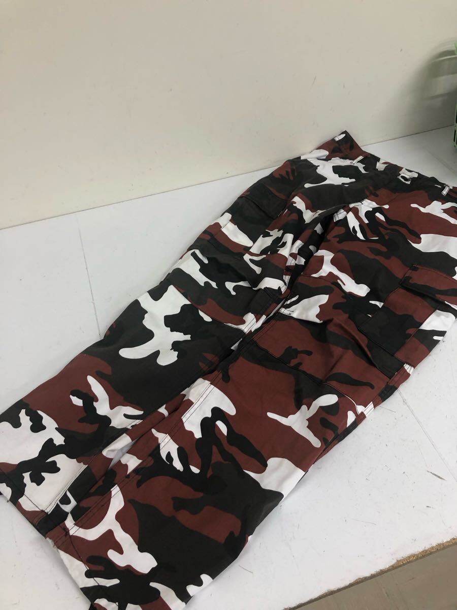 送料無料★DO NOT REMOVE THIS LABEL★迷彩柄 カーゴパンツ ミリタリーパンツ アウトドアパンツ★メンズ M ウエスト31 #70627sav拍卖