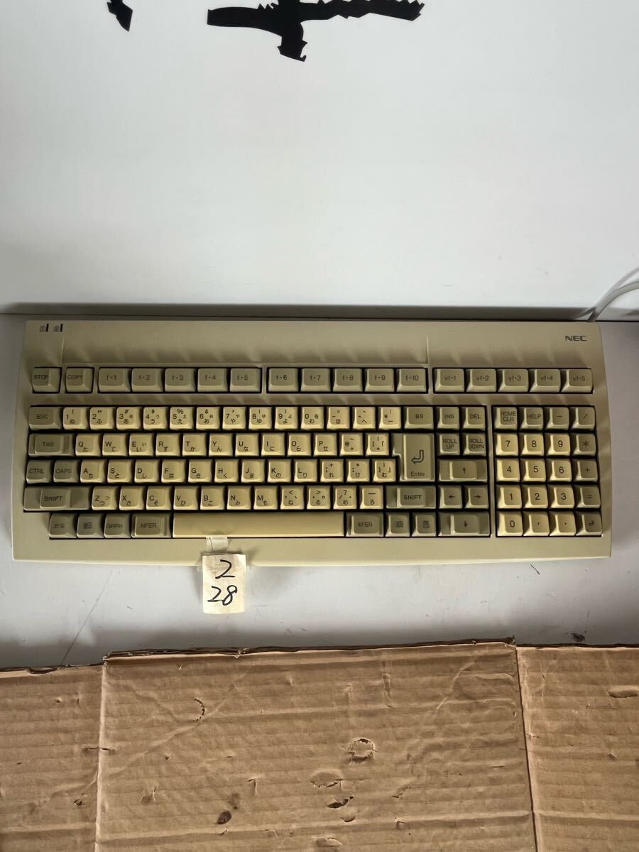 2/28 レトロ NEC 純正 PC-98 キーボード /CMP-6D1Y7拍卖