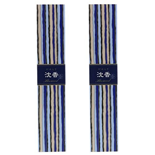 かゆらぎ 沈香 じんこう スティック 40本 ×2個セット お香 香立て付 インセンス 線香 日本香堂 日本製 桐箱 香拍卖
