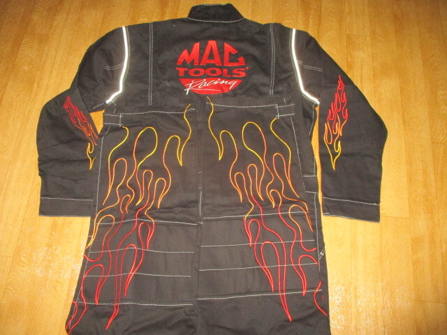 マックツール ファイヤー・フレアモデル ビンテージ 刺繍ロゴ厚手メンテナンス作業ツナギ サイズL(LL相当) 未使用 デッドストック拍卖