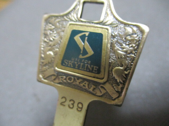 日産スカイライン・ハコスカ・ケンメリ・ジャパン・M239番 最高級ファッション・ブランク・スペアキー未使用 旧車拍卖