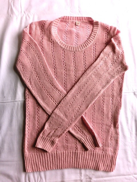 美品◆ユニクロ レース編み長袖セーター 【M】◆拍卖