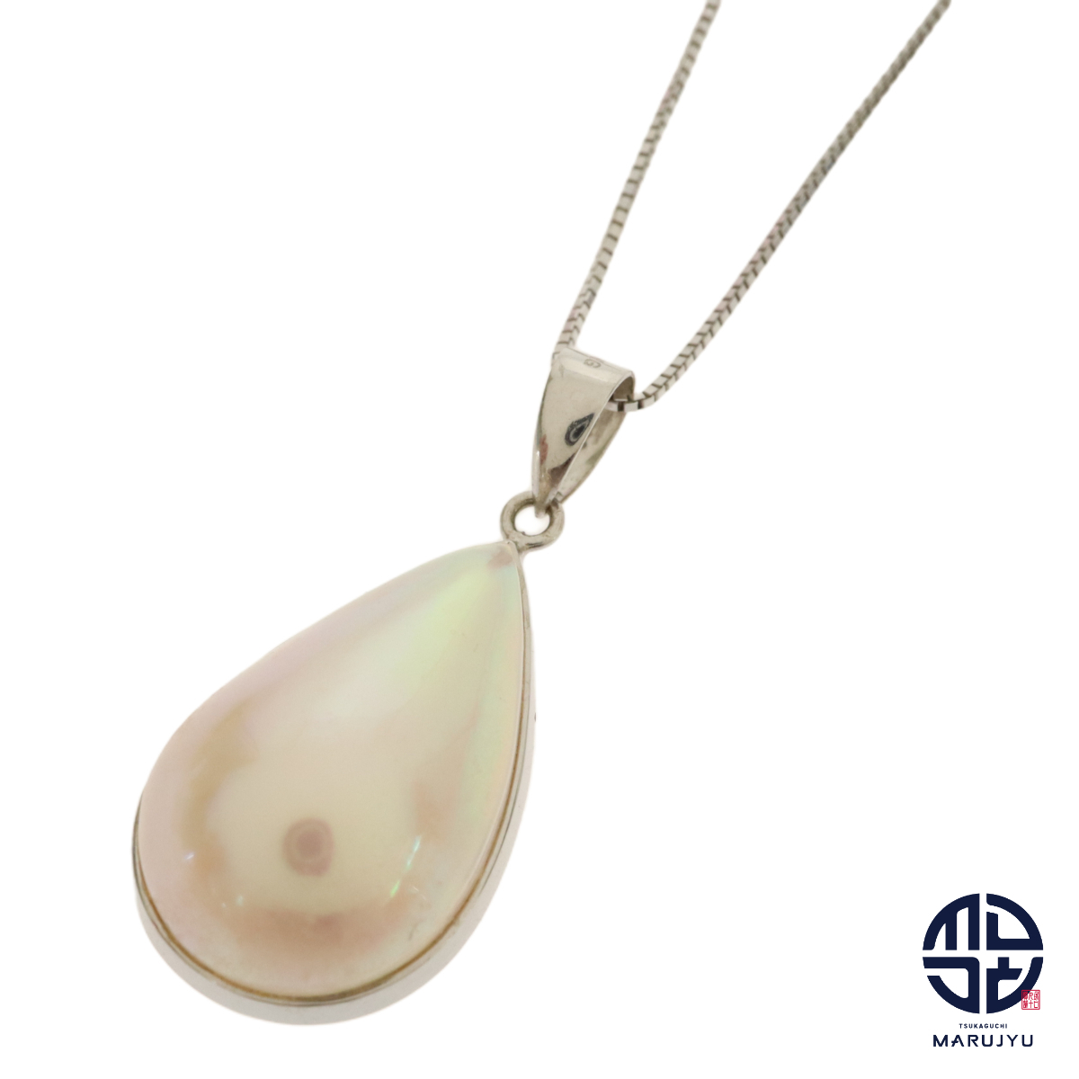 TASAKI タサキ 田崎 K18WG 18金ホワイトゴールド 真珠 マベパール ペアシェイプ ネックレス ジュエリー アクセサリー ブランド拍卖