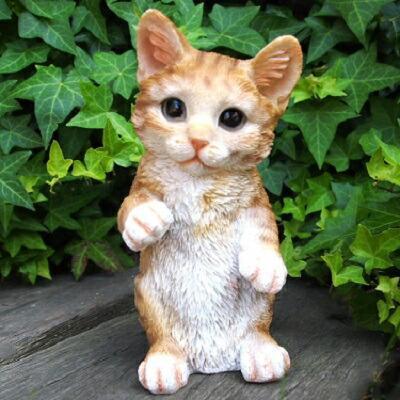 猫の置物 プレイング茶トラ 31232HH キャット ガーデンオブジェ CAT 動物 オーナメント ネコ 雑貨 ガーデン オブジェ拍卖