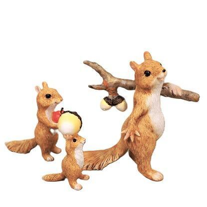 りすの置物 リスの木の実探検隊3品セット G5513・15・16 リス ガーデン オーナメント ミニチュア 雑貨 ナチュラル拍卖