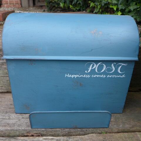 アンティーク調 アイアンメールボックスBL M7053 郵便ポスト 郵便受け メールボックス MAIL BOX拍卖