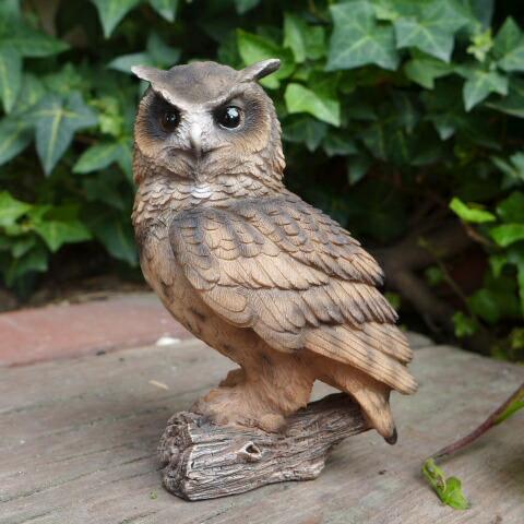 フクロウの置物 茶 ふくろう N12878 鳥 とり 動物 オーナメント オブジェ ガーデン ガーデニング 置物 縁起物 雑貨拍卖