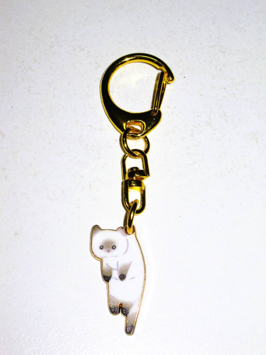 ポインテッド猫 くびねっこ キーホルダー】ミニ 小さい 小型 猫 ネコ かわいい お洒落 ストラップ おしゃれ レディース ガールズ チャーム拍卖