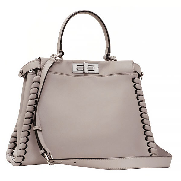 送料無料 本物 極美品 FENDI フェンディ PEEKABOO ピーカブー 2WAYバック グレージュ レザー レディースバック おしゃれ 上品 高級拍卖