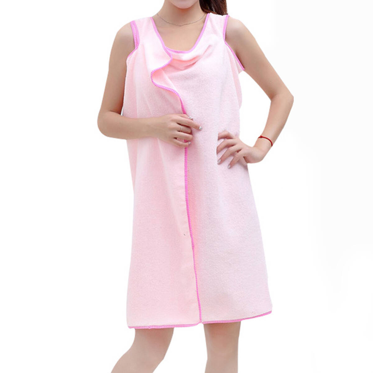 バスローブ 着るバスタオル 着るタオル プールタオル ラップタオル 巻きタオル 湯浴み着 繊維タオル マジックバススカート 浴室用品 ;J157;拍卖