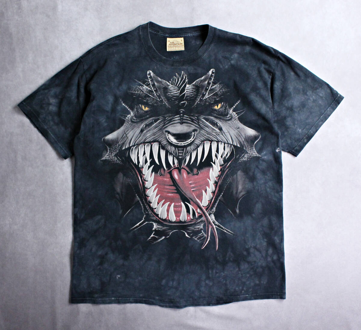 【THE MOUNTAIN】タイダイ Tシャツ 怪獣 ゴジラ ビンテージ拍卖