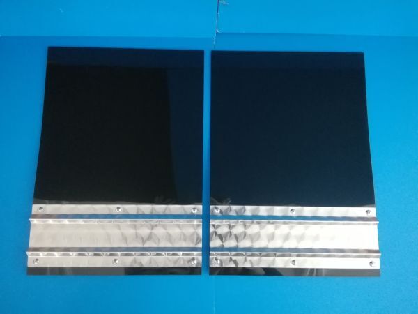 2t用 EVA泥除け ゴム厚3mm ブラック ウロコウエイト(ウエイト縦150mm) 二山折り 幅400mm×縦600mm 2枚セット拍卖