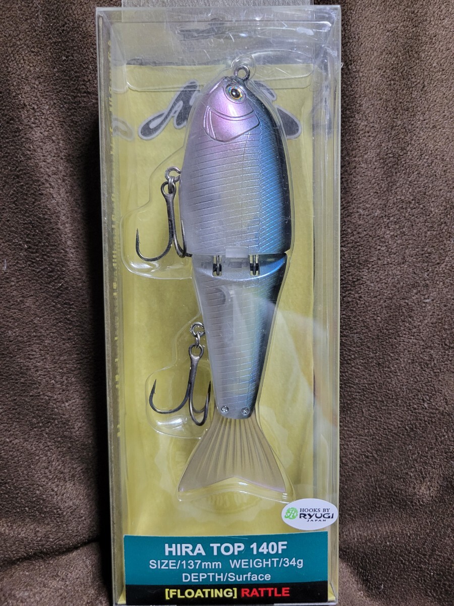 ★NORIES★HIRA TOP 140F ノリーズ ヒラトップ 301 クリスタルオーロラゴースト 新品 パッケージ傷有 Size 137mm Weight 34g 田辺 哲男拍卖