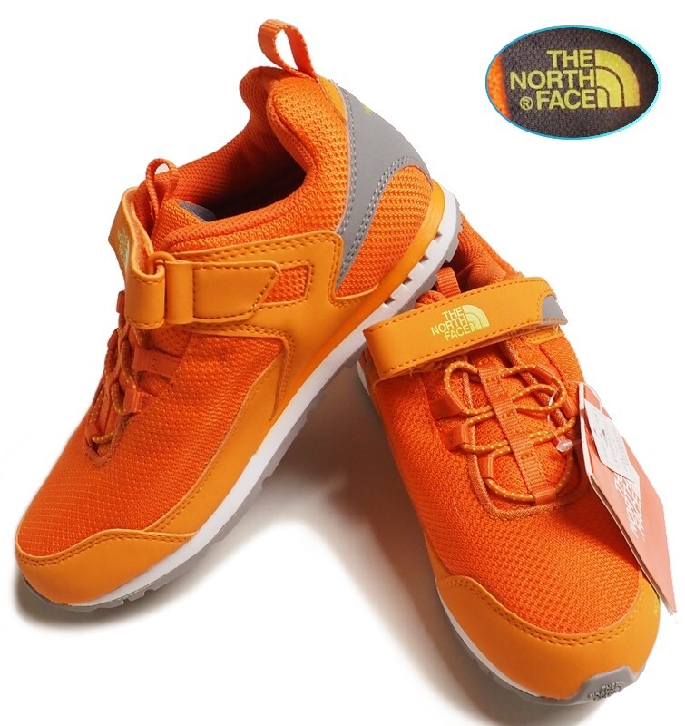 新品正規 ノースフェイス 海外限定 キッズ用 ベルクロ仕様 YU 6G スニーカー/シューズ 18cm オレンジ(ORG)拍卖