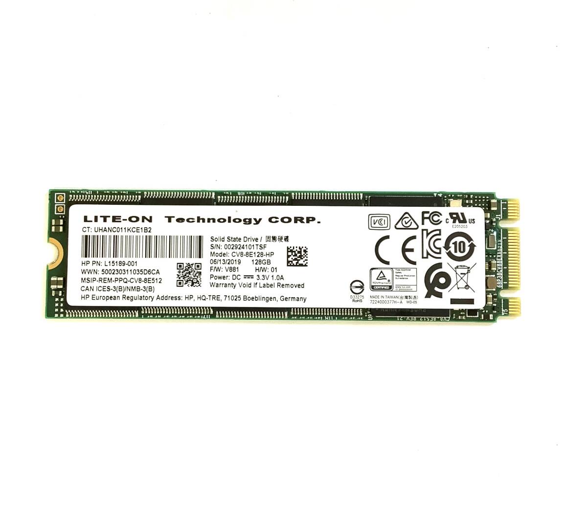 S70605158 LITE-ON M.2 SATA 128GB SSD 1点 使用時間:19256 【中古動作品】071003拍卖