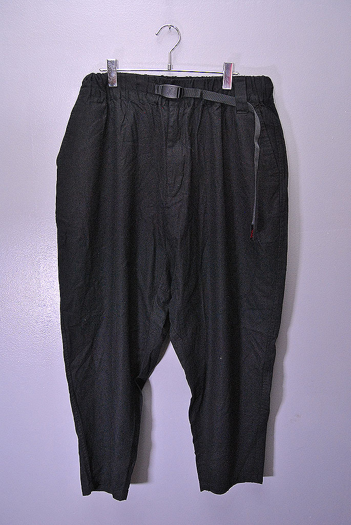 WHITE MOUNTAINEERING × GRAMICCI SAROUEL PANTS ホワイトマウンテニアリング グラミチ リネン コットン サルエル パンツ ブラック 2拍卖