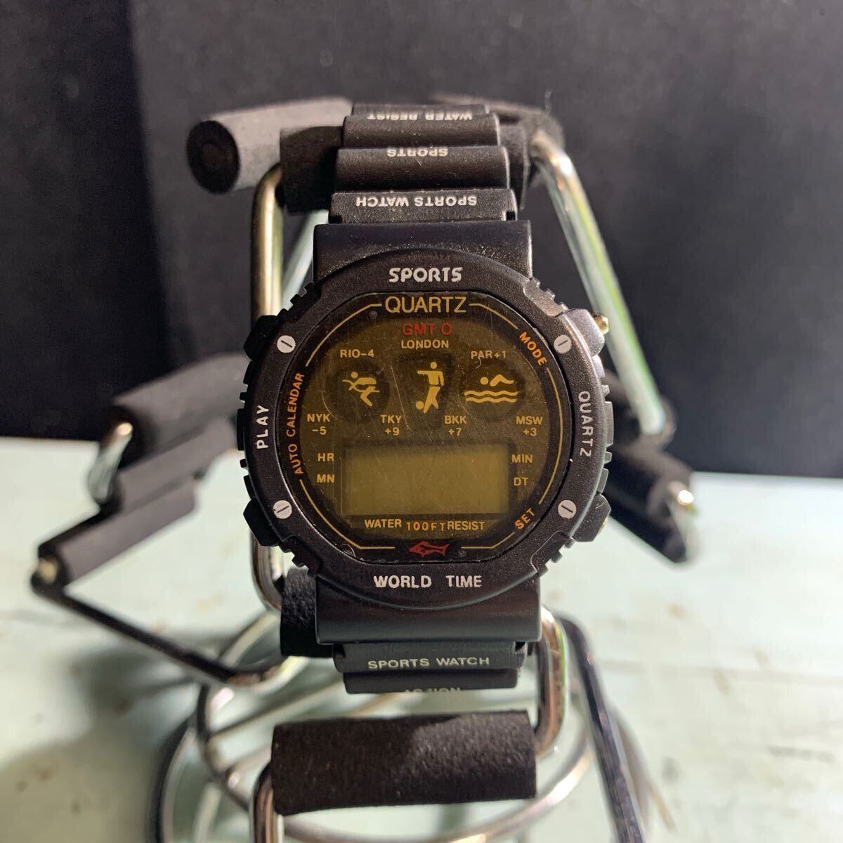 SPORTS QUARTZ 腕時計 スポーツウォッチ SPORTS WATCH (A-2228)拍卖