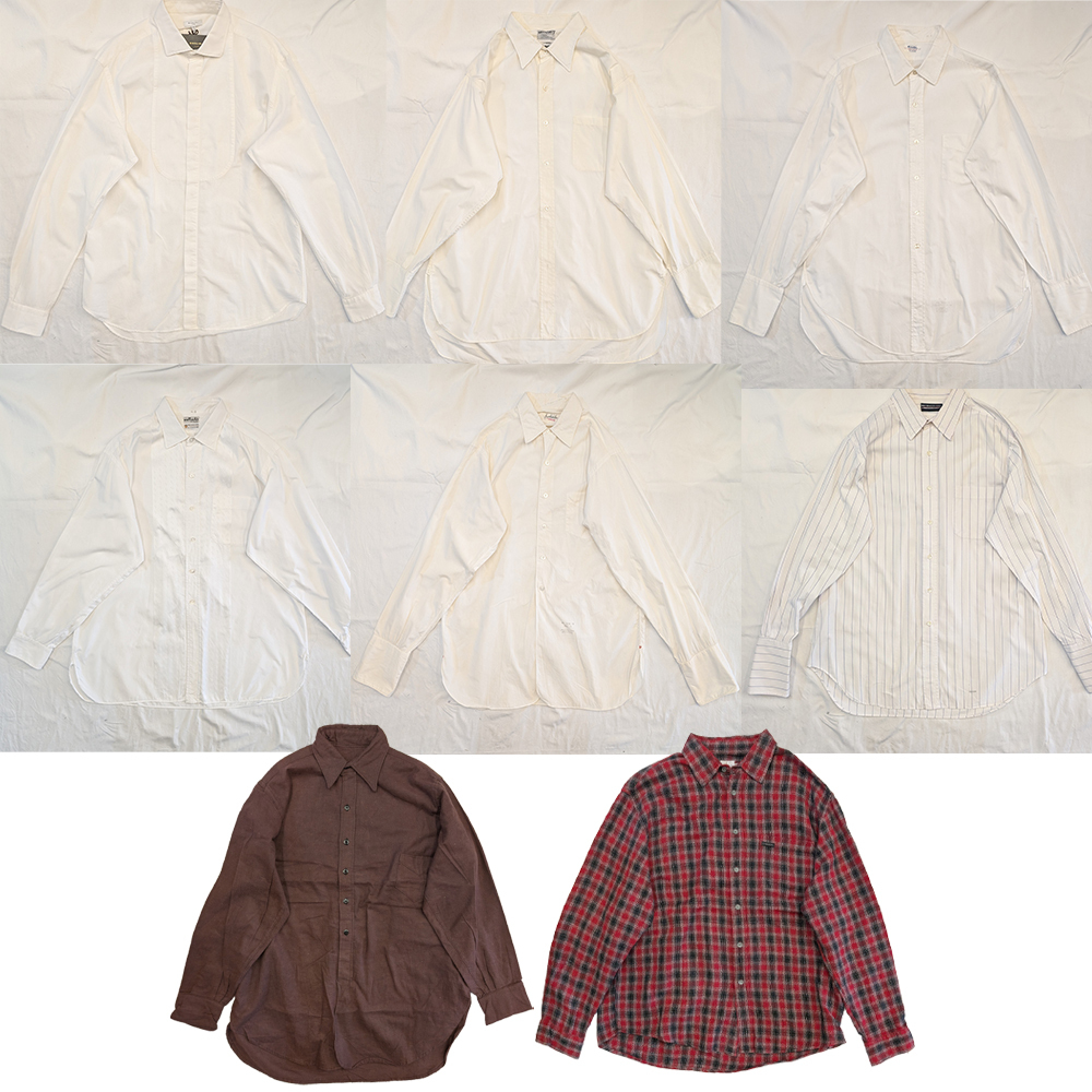 【8点まとめ売り】50s-00s vintage shirt/Calvin Klein/Excello/BOGLIOLI/wallach's/MONNERY'S/INDIVIDUALIZEDSHIRTS/Hathaway 古着【L】拍卖
