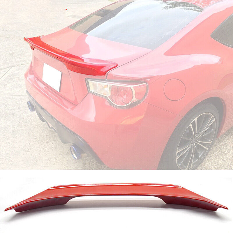 在庫有#C7P塗装済みライトニングレッド トヨタ 86 ZN6 スバル BRZ サイオン FR-S 2012-2020 リアトランクスポイラーTRD風拍卖
