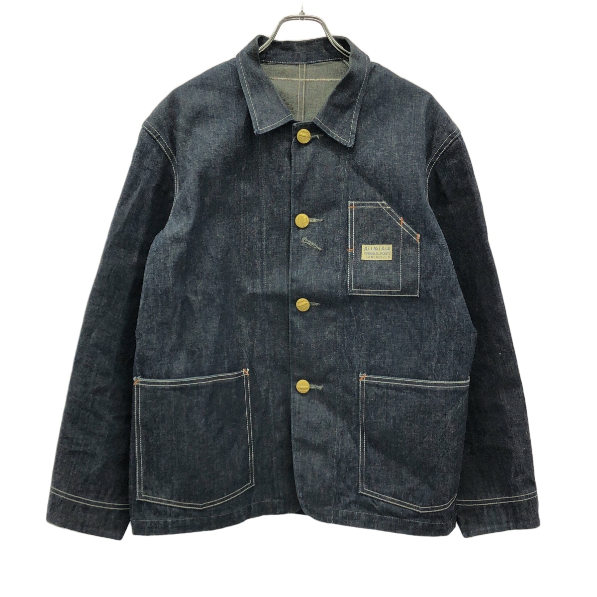 At Last & Co アットラスト Lot663 Coverall Jacket デニムカバーオールジャケット インディゴ 40 ITQMRNK5MZXY拍卖