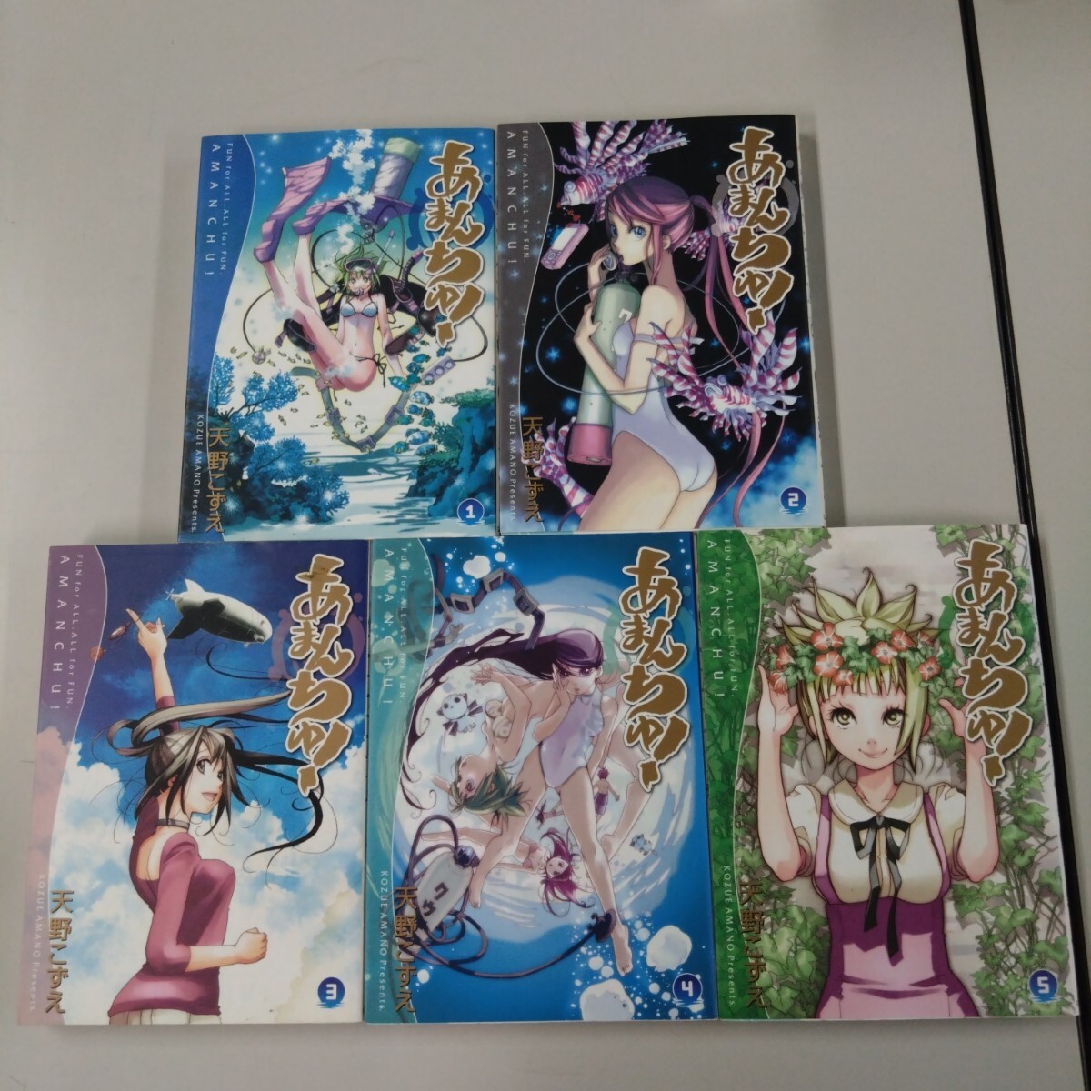 【全初版】 あまんちゅ! 1~5巻 天野こずえ セット売り 3巻は訳アリ 拍卖