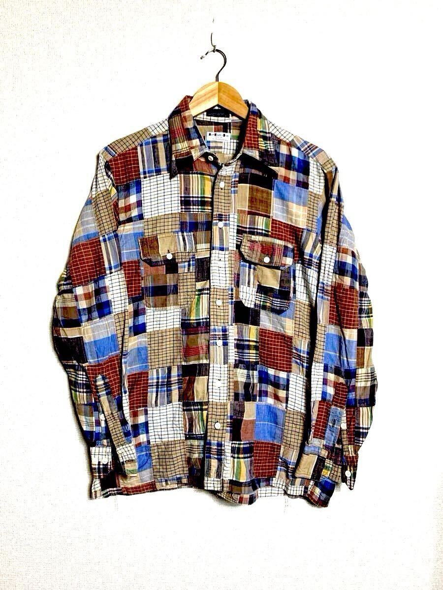 希少 60s 70s ビンテージ HATHAWAY パッチワーク マドラス チェック ワークシャツ ハサウェイ /ラルフローレン ブルックスブラザーズ 拍卖