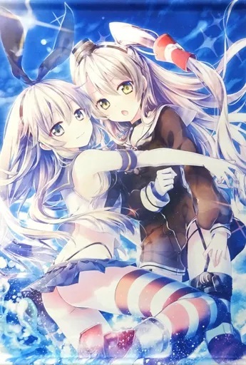 C86 eterna-radiare/りいちゅ 艦これ 島風&天津風 B2タペストリー拍卖