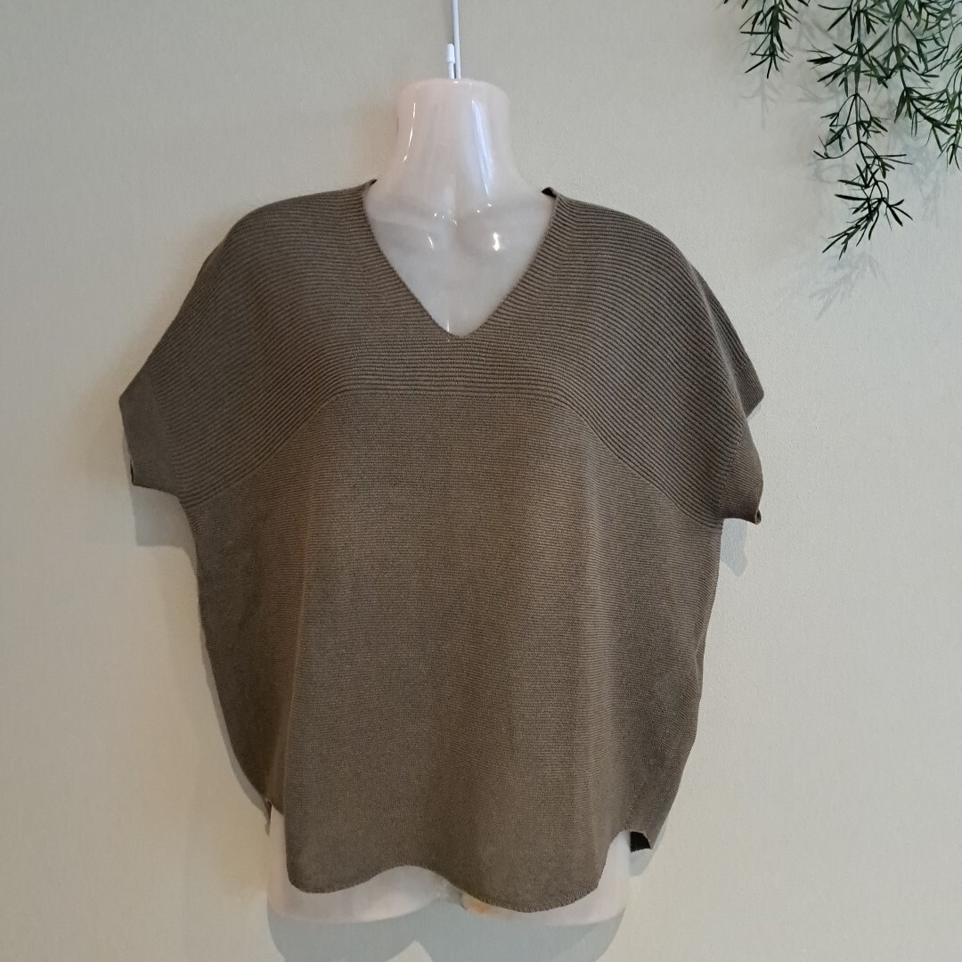 comme ca コムカ カットソー Vネック ニット 半袖 トップス M サマーニット コムサ拍卖