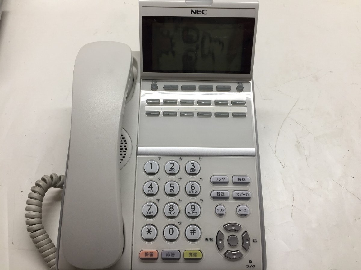 ◆NEC DT-400シリーズ DZY(XD)D-2Y(WH) 白 ビジネスホン 電話機 【E0519L7-1F-13】拍卖