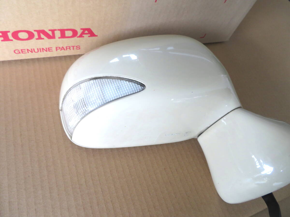 h20年 ライフ DBA-JB5■右 ドアミラー カラーYR546 9本線 ブルーミラー拍卖