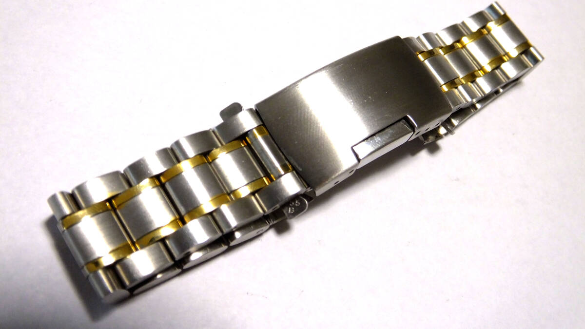 デッドストック 3連無垢 ゴールドライン 半プッシュ三つ折B 19mm 403RGL1912拍卖